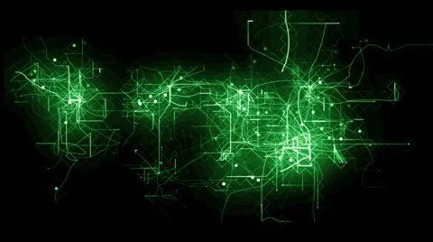 Animation of digital grid Stock Footage 64710163