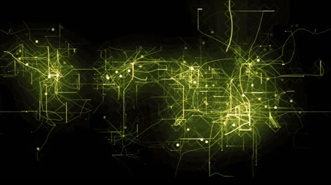 Animation of digital grid Stock Footage 64710439