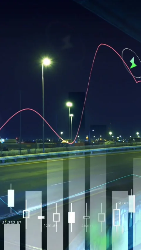 Animation of digital icons and data processing over cityscape Stock Footage 342097744