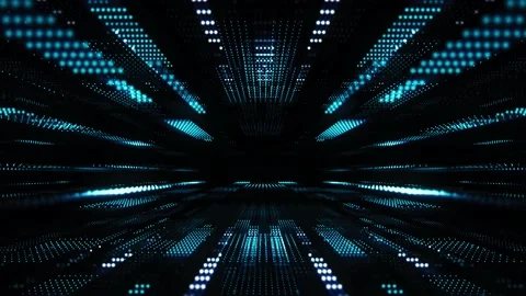 Animation digital information sci-fi screen background. Video stock 232871498