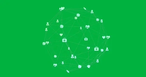 Animation of digital interface and globe of network connections with icons on Stock Footage 325366315