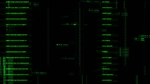 Animation of digital interface with network of connections and data processing Stock Footage 165999532