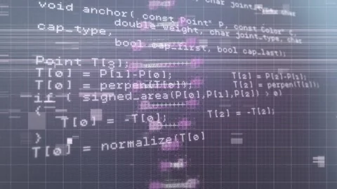 Animation of digital interface with world map and data processing over in blue Stock Footage 329926121