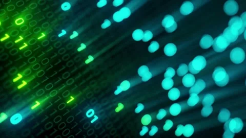 Animation of digital numbers, binary code. Digital Binary code Data Background. 스톡 동영상 334025320