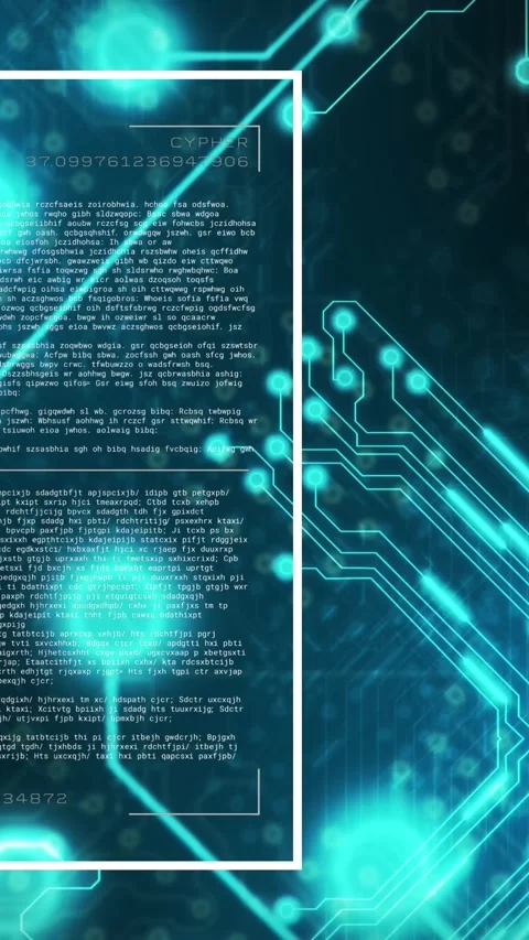 Animation of digital screen with computer language over illuminated electronic Stock Footage 321625289
