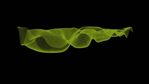 Animation of digital sheet transformations  in space Stock Footage 141221658