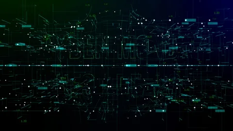 Animation of digital space with 'Cyber Monday Best Deals' text Video stock 106016977