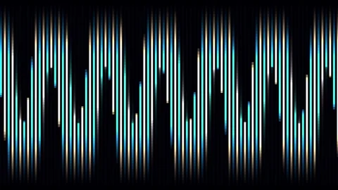 Animation of Digital Vertical Lines Creating an Wave Equalizer Pattern Видео 334959644