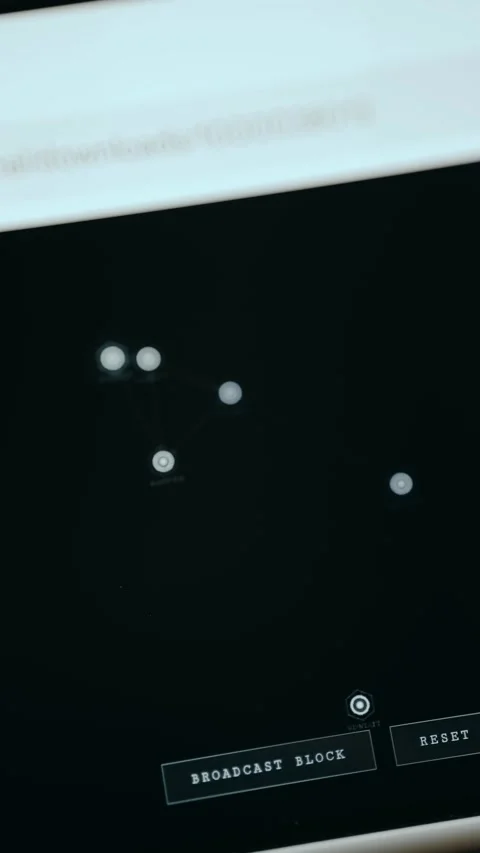 Animation of distributed blockchain nodes Stock Footage 332893673