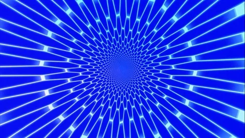 Animation of divergent concentric grids. Stock Footage 114305178