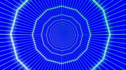 Animation of divergent concentric grids. Stock Footage 114305192