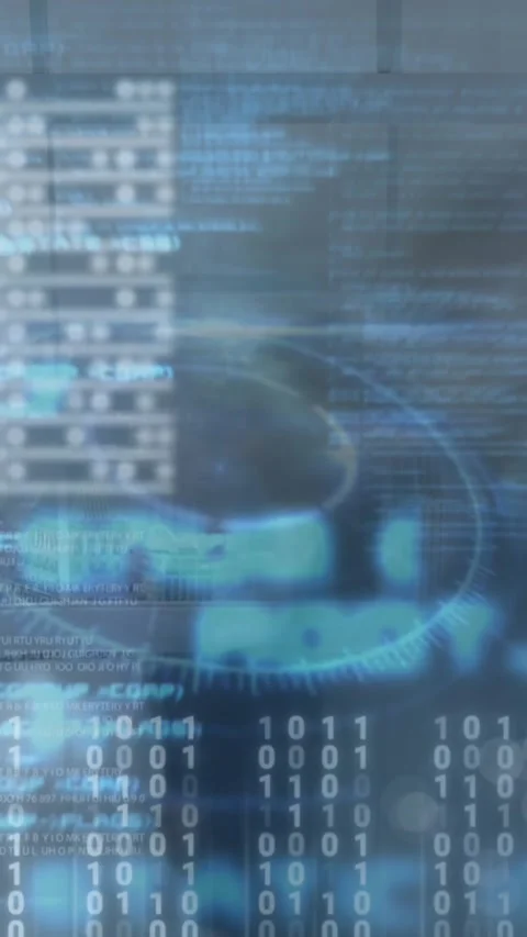Animation of diverse computer data over timelapse with businesspeople walking Stock Footage 323339808