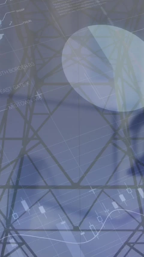 Animation of diverse data and graphs over ball and statistic data changing Stock Footage 344679092