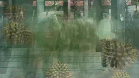Animation of diverse data on lines and christmas tree over winter landscape Stock Footage 327901580