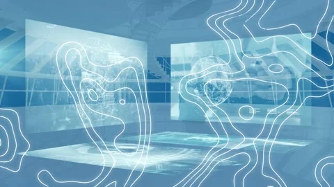 Animation of diverse data processing and... | Stock Video | Pond5