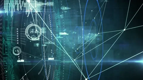 Animation of diverse data processing on ... | Stock Video | Pond5