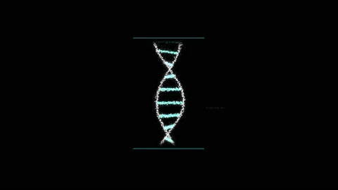 Animation of DNA construction Scan Science animation Genom futuristic footage Stock-Footage 132688563