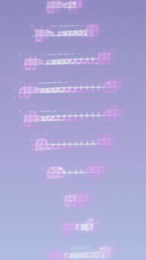 Animation of dna helix rotating against blue background Stock Footage 344706367