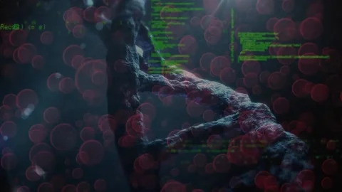 Animation of dna strand and data process... | Stock Video | Pond5