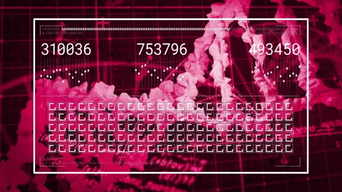 Animation of dna strand and data processing over black background Stock Footage 307816145