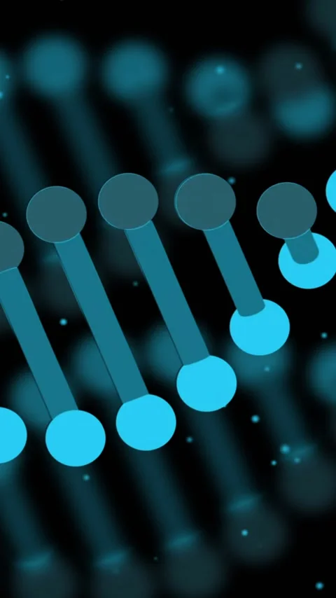 Animation of dna strand and data processing over black background Stock Footage 323577935