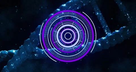Animation of dna strand and scope scanni... | Stock Video | Pond5