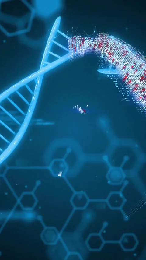 Animation of dna strand, data processing over globeon black background Stock Footage 342915857