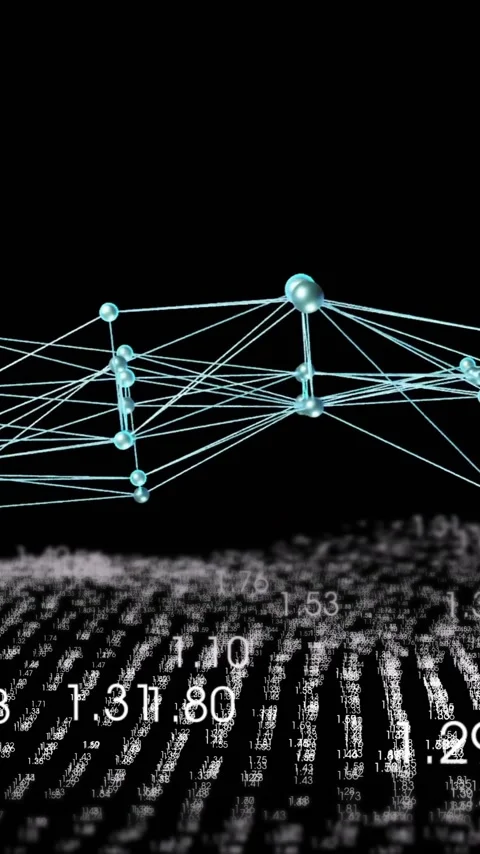 Animation of dna strand, data processing over scope scanning on black background Stock Footage 342954220