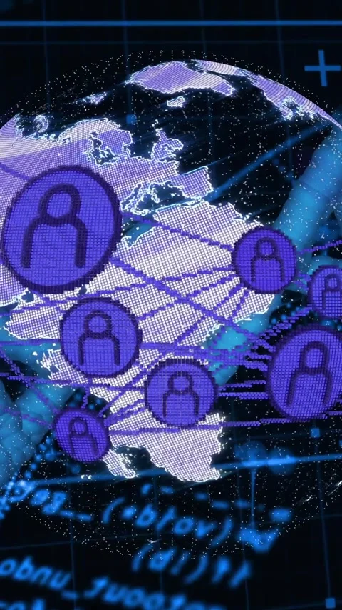 Animation of dna strand, data processing over globe on black background Stock Footage 342997150