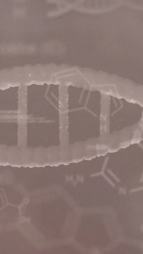Animation of dna strand diagrams with data processing over pills Stock Footage 323897559