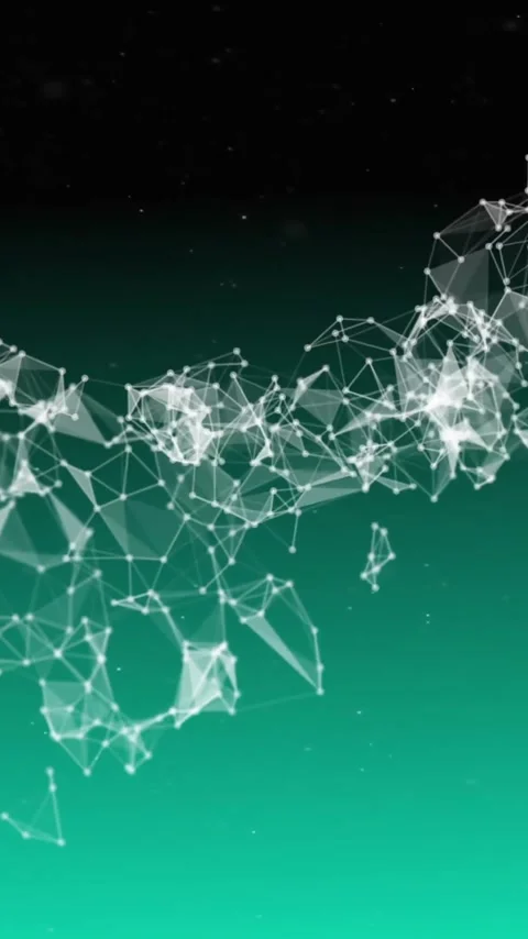 Animation of dna strand on green background Stock Footage 342707922