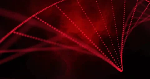 Animation of dna strand over black background Stock Footage 265562265