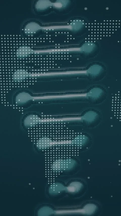 Animation of dna strand over globe and world map Stock Footage 342812080