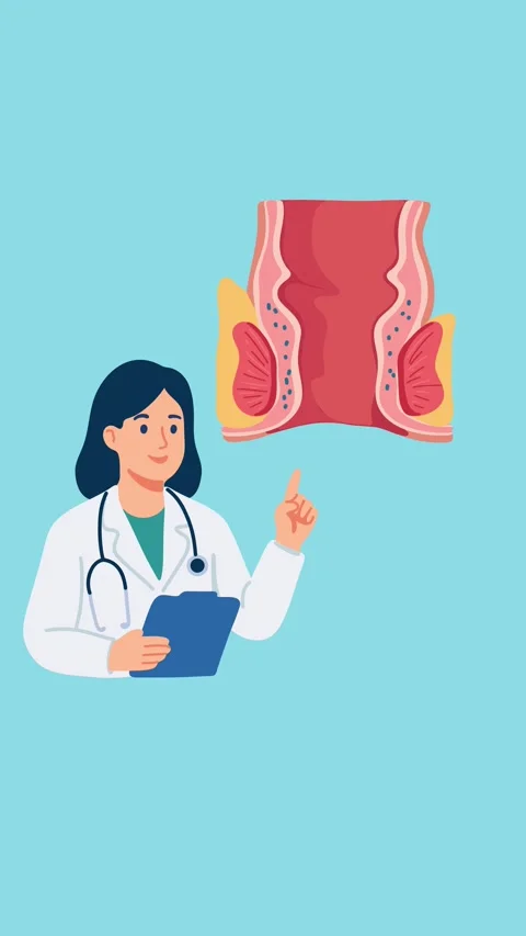 Animation of doctor diagnosing inflammatory rectal diseases Stock Footage 340956057
