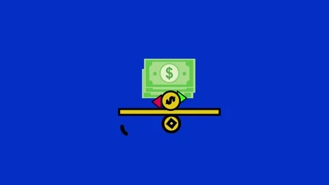 Animation dollar money Video stock 297206623