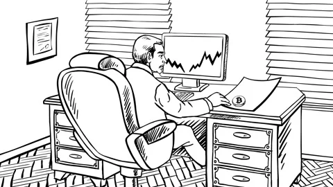 Animation Doodle Trader Stock Footage 236245424