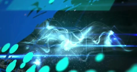 Animation of dots forming graph, numbers, abstract pattern and programming 스톡 동영상 330776105