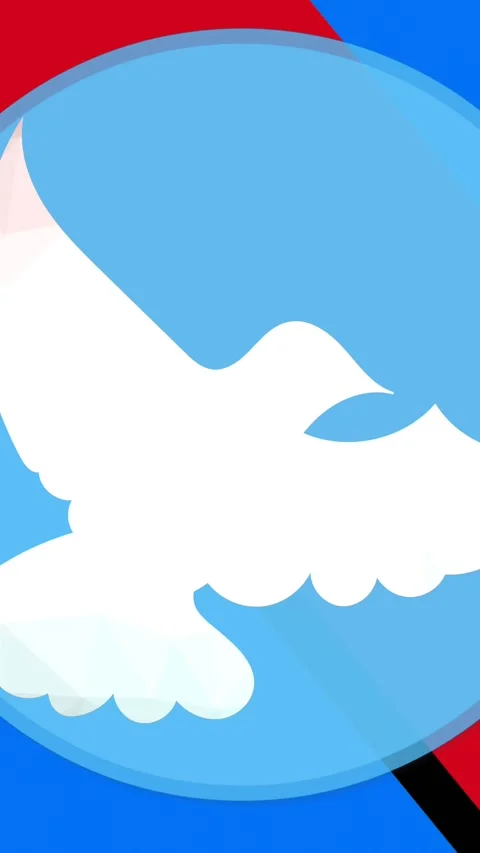 Animation of dove icon on colourful background Stock Footage 319882705