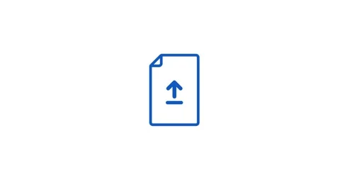 Animation of a download document sign. Simple icon on a transparent backgroun Stock Footage 262848541