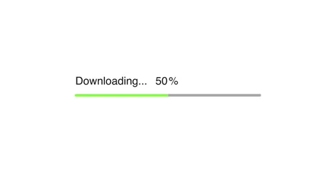 Animation downloading progress bar 스톡 동영상 326982681