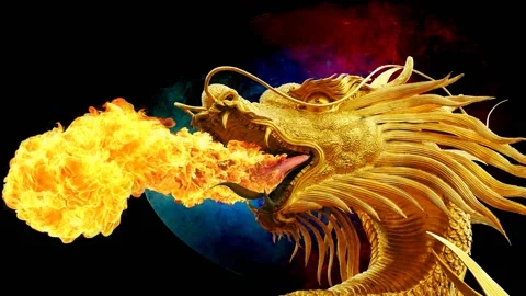 Fire Dragon Animation Stock Footage ~ Royalty Free Stock Videos | Pond5