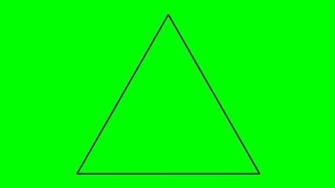 Animation drawing shape triangle Stock Footage 332666047