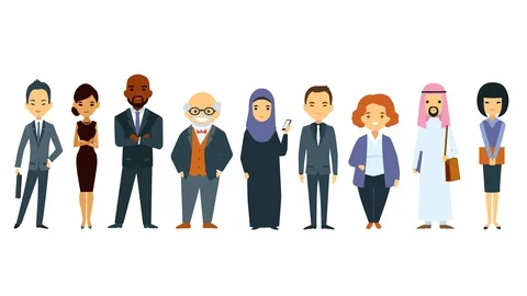 Animation of drawn characters on the white background. Stock Footage 103869478