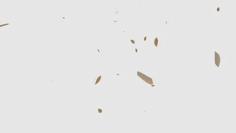 Animation of dry leaves falling Stock Footage 281000152