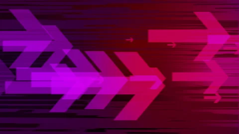 Animation of dynamically moving purple arrows. Looped dark background. 스톡 동영상 263895964