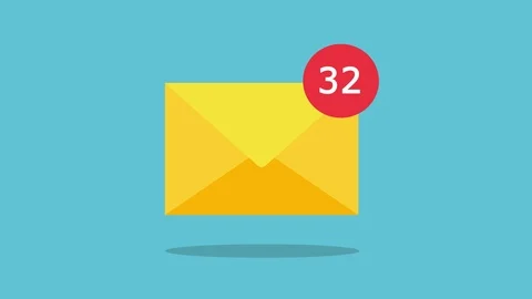 Animation of e-mail envelope. Stock Footage 107543685