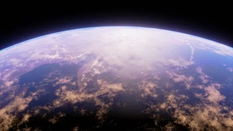 Animation of the earth from above Video stock 169607389