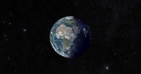 Animation of Earth seen from space Stock Footage 150297307