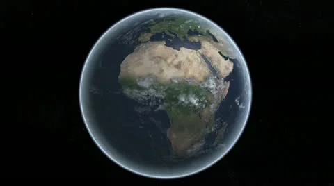 Animation of Earth spinning around Stock-Footage 10964611