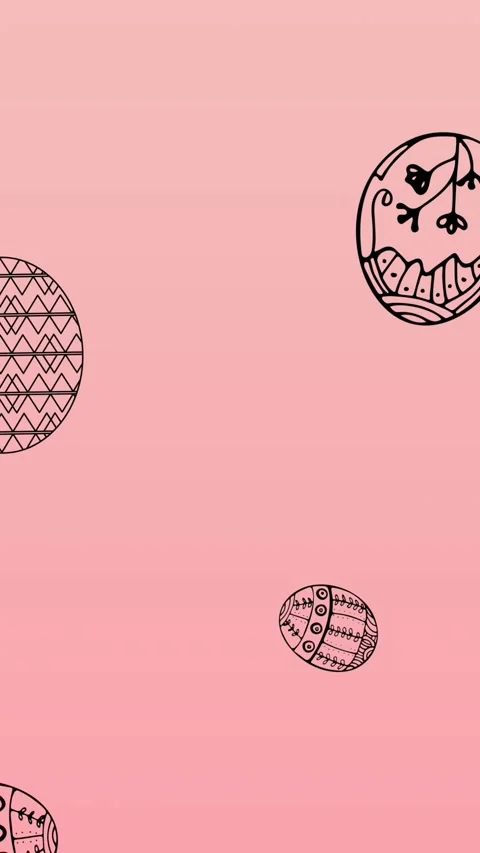Animation of easter eggs falling on pink background Stock Footage 344284988